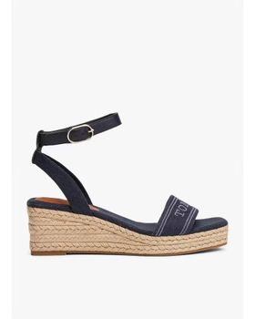 de TOMMY HILFIGER SANDALIA TOMMY HILFIGER ESPAD MID WEDGE MARINO