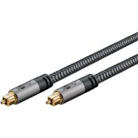cable toslink goobay 65306 3 m negroplata