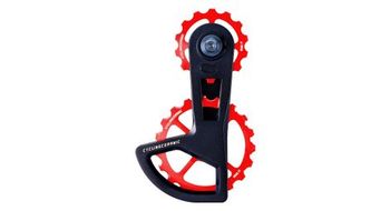 Jaula de desviador cyclingceramic ospw race 14 19t para desviador shimano 105 y 105 di2 11 12s rojo