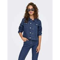 only chaquetas 15346962 rillo-dark blue denim para mujer