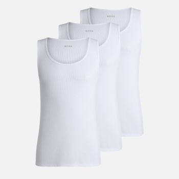 BOSS Bodywear 3-Pack Ribbed Cotton-Jersey Tank Tops - XXL