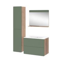conjunto de muebles de bano izan 4 piezas con mueble alto vicco