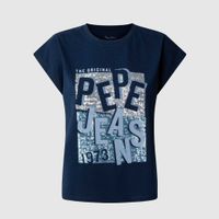 pepe jeans camiseta viti blanca pl506019-588