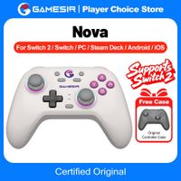 gamepad gamesir nova para nintendo switch 21 pc steam ios android control de juegos con joysticks de efecto hall y conectividad tri-modo