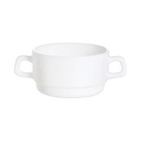 set 6 tazas consome opal 6 piezas - 31cl arcoroc restaurant - blanco apto microondas