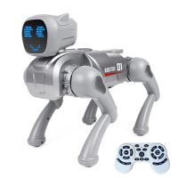robot perro mecanico inteligente ai control remoto de 24ghz programacion juguete interactivo control por voz app blueto