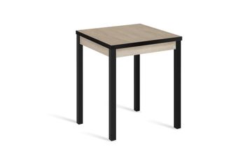 Mesa cocina alta extensible libro 80(160)x80 cm roble pata negro