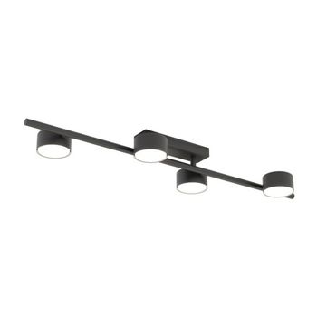 Lámpara de techo kelmi negro (4 luces)