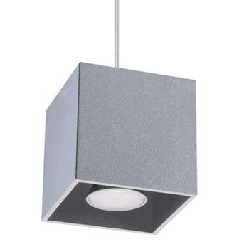Lámpara de techo gris aluminio alt. 110 cm