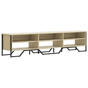 Mueble De Tv | Mueble De Salón | Gabinete De Tv Madera De Ingeniería Roble Sonoma 180x34x41 Cm