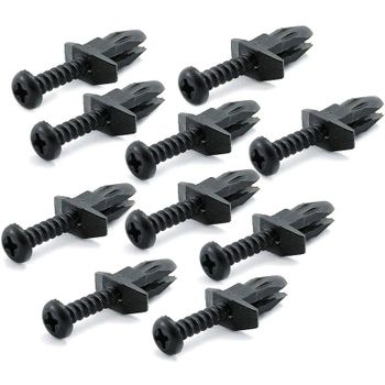 Tornillo carenado M6x11mm plástico negro juego 10pc