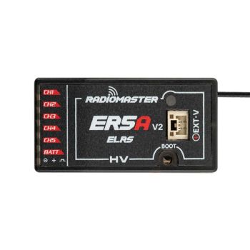 Receptor PWM ELRS de 2,4 GHz y 5 canales Radiomaster ER5A V2 para transmisor de radio MT12 Pocket Boxer TX16S Zorro ELRS