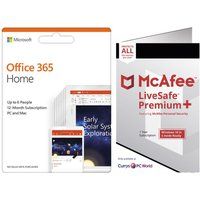 mcafeelivesafe premium 2020  microsoft office home bundle
