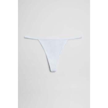 Ysabel Mora Strings Tanga hilo algodón blanco para mujer
