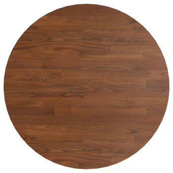 Tablero De Mesa | Tablero Escritorio Redonda Madera De Roble Marrón Oscuro Ø60x1,5cm