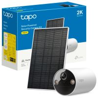 tapo tc82 kit camara de vigilancia con panel solar y bateria 2k 3mp deteccion ia gratuita vision nocturna a color