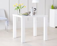 atlanta 80cm white high gloss dining table