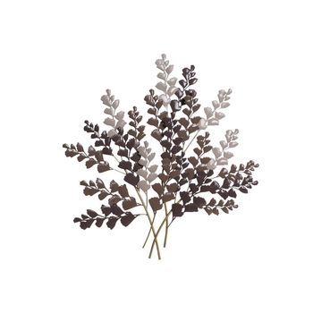 Decoracion Pared Metal 75,6x7x80 Ramas Beige