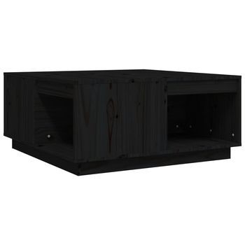 Mesa De Centro 81x80x36,5 Cm Madera - Negro