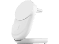 cargador movil inalambrico - belkin ultracharge foldable magnetic 3-in-1 compatible con qi22 25w plegable blanco