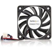 ventilador suplementario startech fan6x1tx3 60mm 4000rpm doble rodamiento de bolas tx3lp4 negro