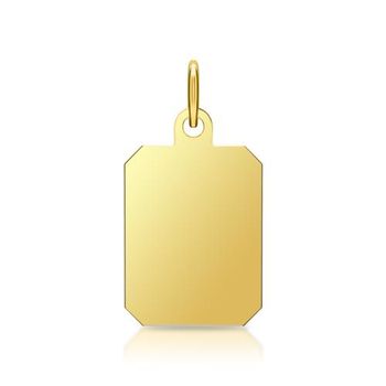 Colgante de plata 925 dorado grabable