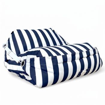 Aiire Puff Exterior Jardín En Olefina - Sofa Puf Con Relleno Incluido Xxl De Diseño Para Terraza, Jardín O Piscina - Bean Bag Chair Salon O Decoracion Habitacion Juvenil Gris [120x100x83]