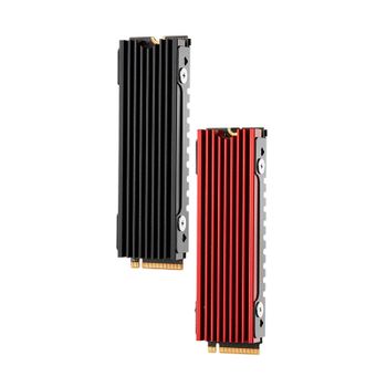 Disipador de Calor FinalCool Glacier M2 M.2 2280 para SSD, Disipador de Calor de Doble Cara, con Almohadilla Térmica de Silicona para PC / PS5 M.2 PCIE NVMe SSD