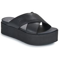 calvin klein jeans sandalias flatform cross mg uc para mujer