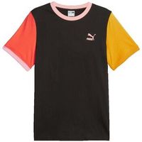 puma camiseta t-shirt classics block noir para hombre
