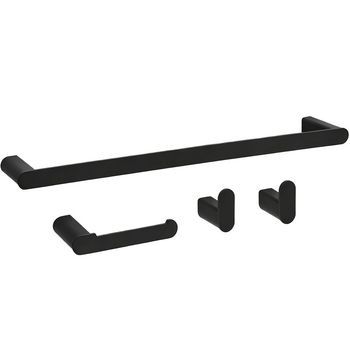 Juego De Colgadores De Baño Rea Mati Black
