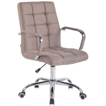 Clp Silla De Oficina Deli En Tela Gris Topo 62x56x94 Cm