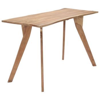 Mesa De Comedor Madera Maciza De Acacia 120x58x76 Cm Vidaxl
