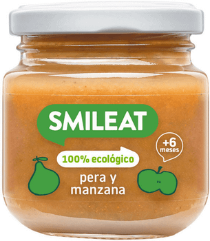 Smileat Tarrito de Pera y Manzana ECO +6m 130 gr