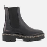 dune london womens panics leather chelsea boots - uk 3