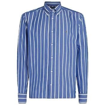 Tommy Hilfiger Camisa manga larga Chemise Tommy Hilfiger rayée bleu et blanc MW0MW385600A4 para hombre