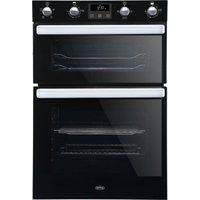 belling bi902fp electric double oven - black black