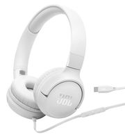 auriculares jbl con cable usb-c microfono y alta resolucion hi-res en blanco