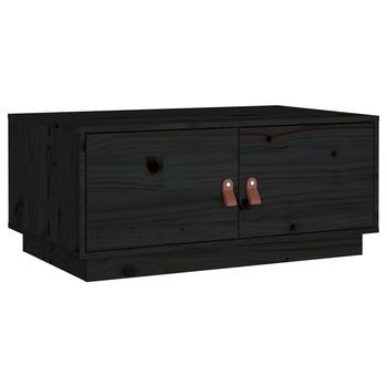 Mesa De Centro 50x80x35 Cm Madera - Negro