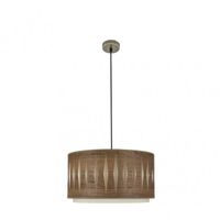 colgante alexandra 1xe27 cueromadera oscura regx40x40 cm