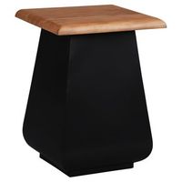 mesa auxiliar de salon galway 30x45x30 cm negro womo-design