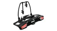thule velospace xt towbar bike rack 13 pin   2 bicicletas  compatible con bicicletas electricas  negro