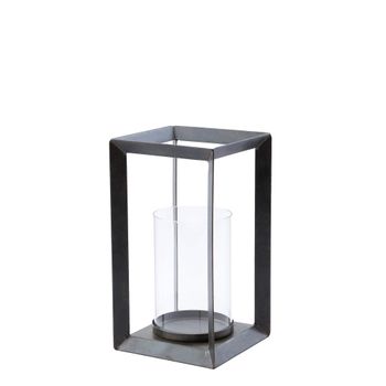 Farol de metal dorado h32