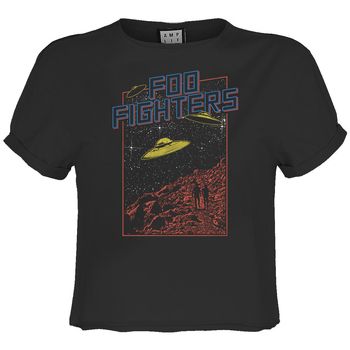 Amplified Clothing Camiseta manga larga Flying Saucers para mujer