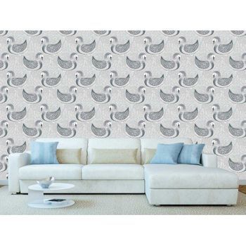 Fotomural Vinilo Cisnes Grises Arte 350 X 250 Cm
