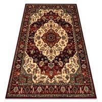 alfombra de lana kashqai 4377 300 ornamento burdeos  beige  135x200 cm