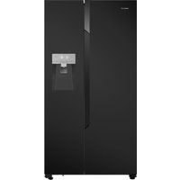 hisense american-style fridge freezer black rs694n4tb1 black