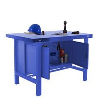 banco de trabajo industrial bt6 metalic locker 1500 azul 830x1500x730 mm