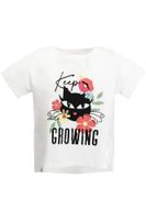 camiseta con la inscripcion keep growing white