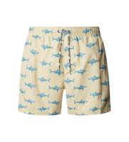 pepe jeans para hombre pmb100031 banador shark amarillo l beachwear poliester